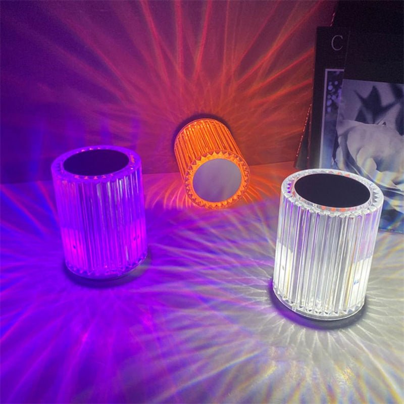 Crystal Lamp Table Lamp Atmosphere Creative Line Small Night Lamp Led Lights | Orazek UK Ltd