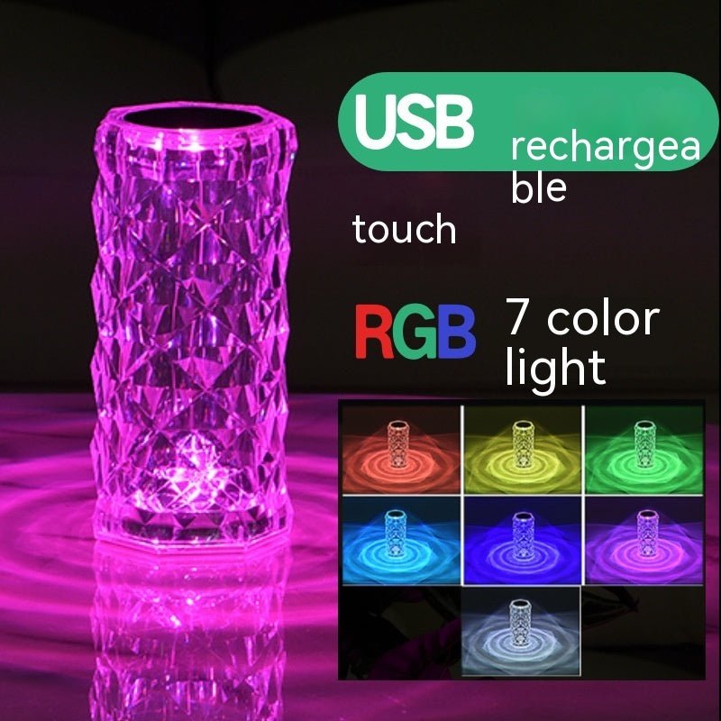 Crystal Rose Lamp Atmosphere Creative Led Table Lamp | Orazek UK Ltd