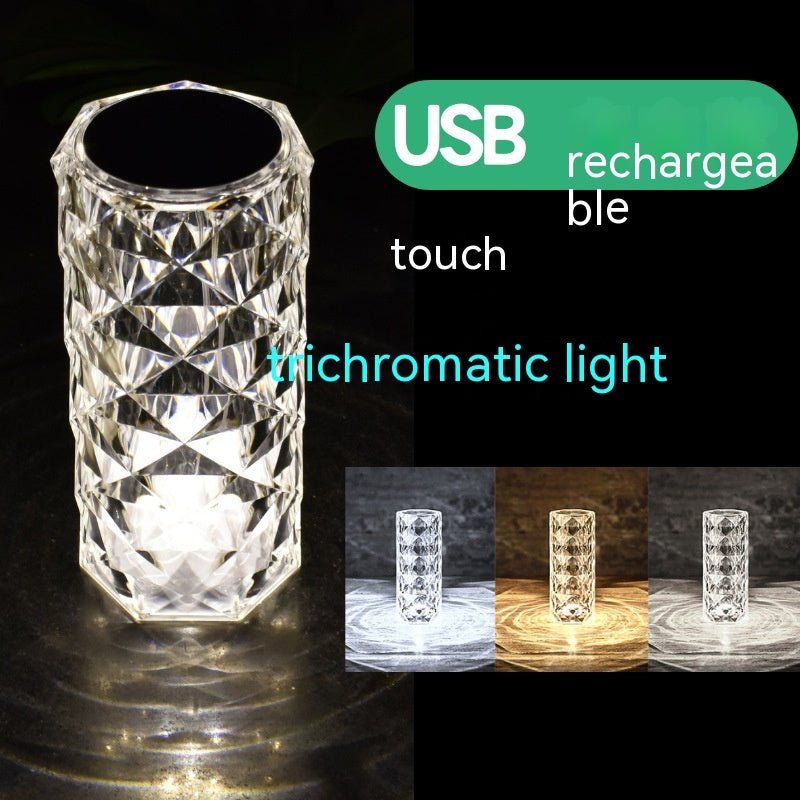 Crystal Rose Lamp Atmosphere Creative Led Table Lamp | Orazek UK Ltd