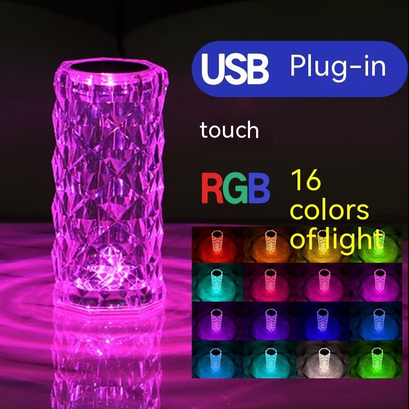 Crystal Rose Lamp Atmosphere Creative Led Table Lamp | Orazek UK Ltd