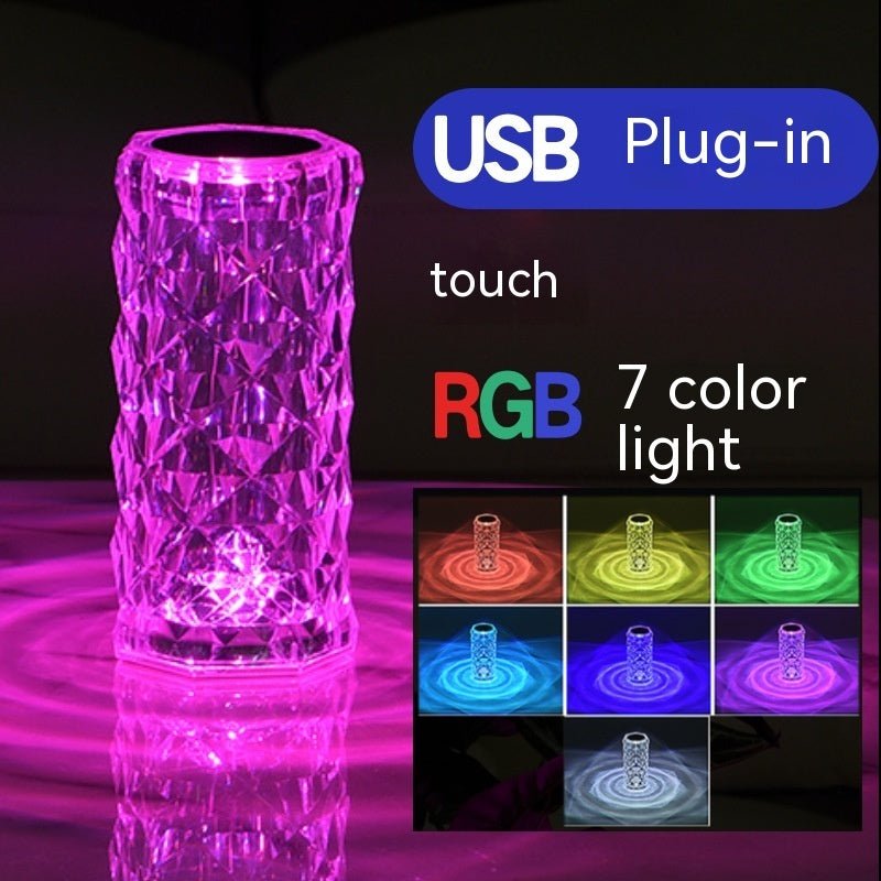 Crystal Rose Lamp Atmosphere Creative Led Table Lamp | Orazek UK Ltd