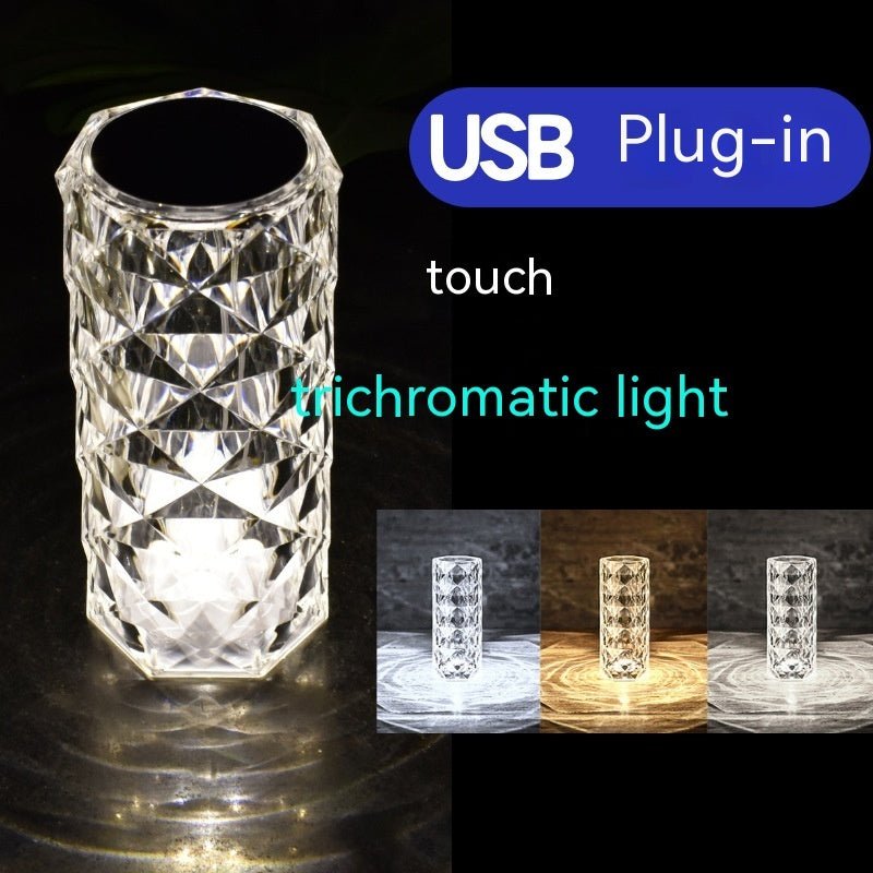 Crystal Rose Lamp Atmosphere Creative Led Table Lamp | Orazek UK Ltd
