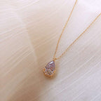 Crystal Water Drop Pendant Necklace Women's Fine Jewelry Adjustable Short Accessories Jewelry Gift | Orazek UK Ltd