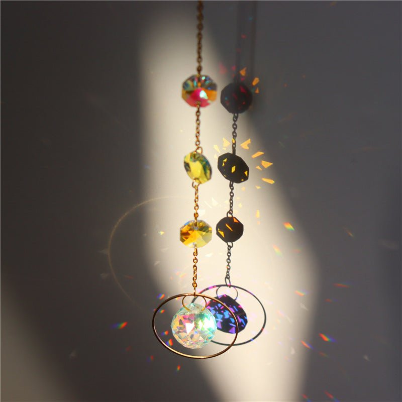 Crystal Wind Chime Star Pendant Sun Suncatcher Decoration Curtain Chandelier Prisms Witchy Sun Catchers | Orazek UK Ltd