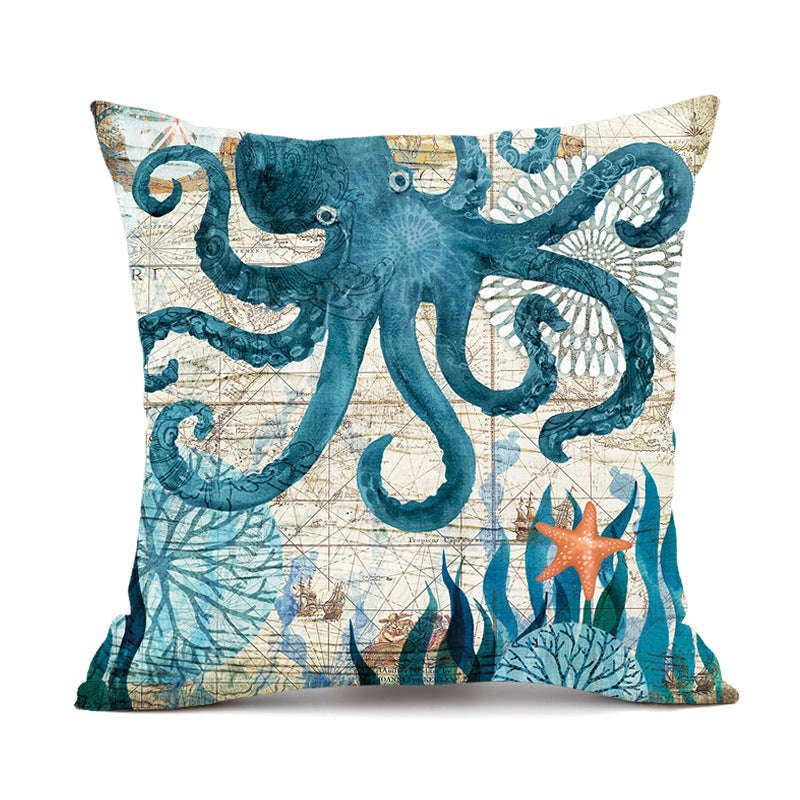 Cushion Covers Sea Turtle Printed Throw Pillow Cases For Home Decor Sofa Chair Seat Orazek UK Ltd
