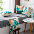 Cushion Covers Sea Turtle Printed Throw Pillow Cases For Home Decor Sofa Chair Seat Orazek UK Ltd