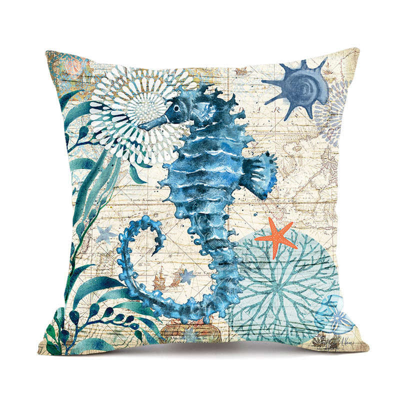 Cushion Covers Sea Turtle Printed Throw Pillow Cases For Home Decor Sofa Chair Seat Orazek UK Ltd