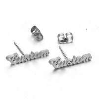 Custom Name Stud Earrings For Women Girl Stainless Steel Jewelry Personalized Nameplate Earrings Daily Wearing Accessories Orazek UK Ltd