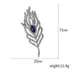 Pendant Feather Brooch Dual-purpose Pin Brooch