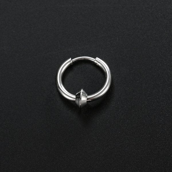 Stainless Steel Creative Hoop Earrings Women Triangular Earrings Fashion Jewelry Huggie Men
