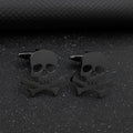 Funny Skull Dark Stainless Steel Hollow Brooch