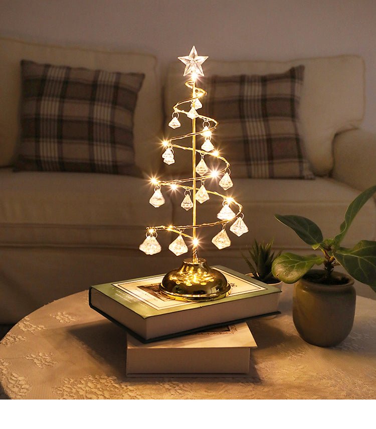 Diamond Crystal Table Lamp Acrylic Night Lamp Rechargeable Bedside Lamp LED Night Light Room Lights Christmas Decoration New | Orazek UK Ltd