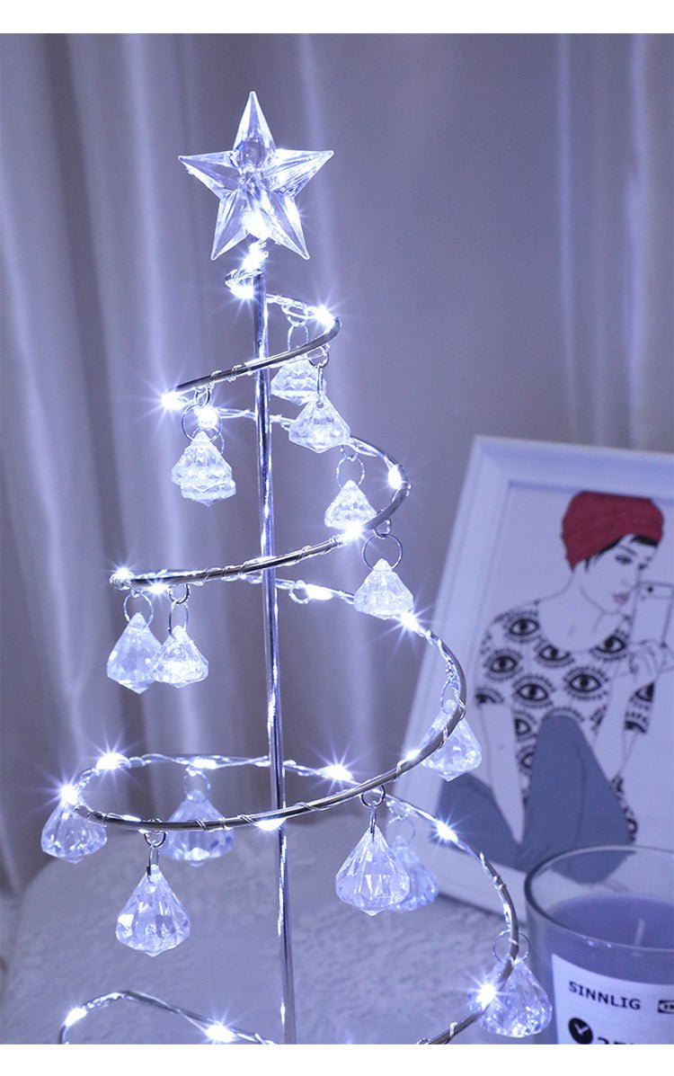 Diamond Crystal Table Lamp Acrylic Night Lamp Rechargeable Bedside Lamp LED Night Light Room Lights Christmas Decoration New | Orazek UK Ltd