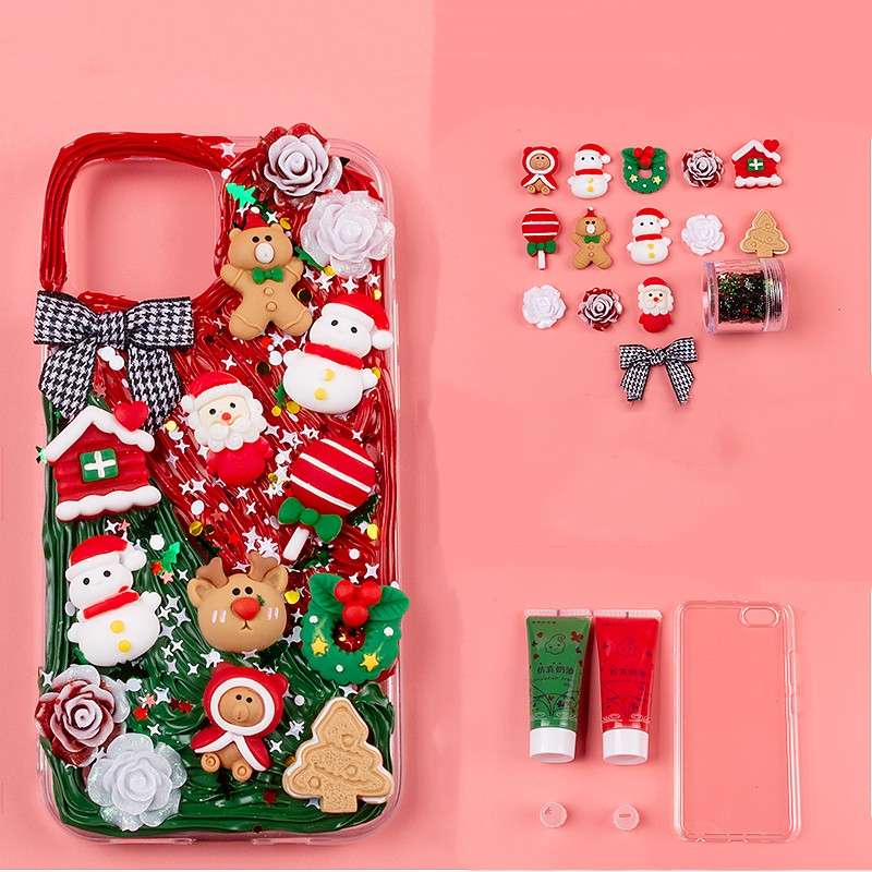 Diy Cream Gel Mobile Phone Case Set Cute Element Resin Accessories | Orazek UK Ltd