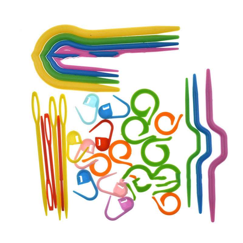 Diy Knitting Tools, Plastic Sewing Needles, Knitting Stitching Plastic Needles And Twist Needles Combination Wholesale | Orazek UK Ltd