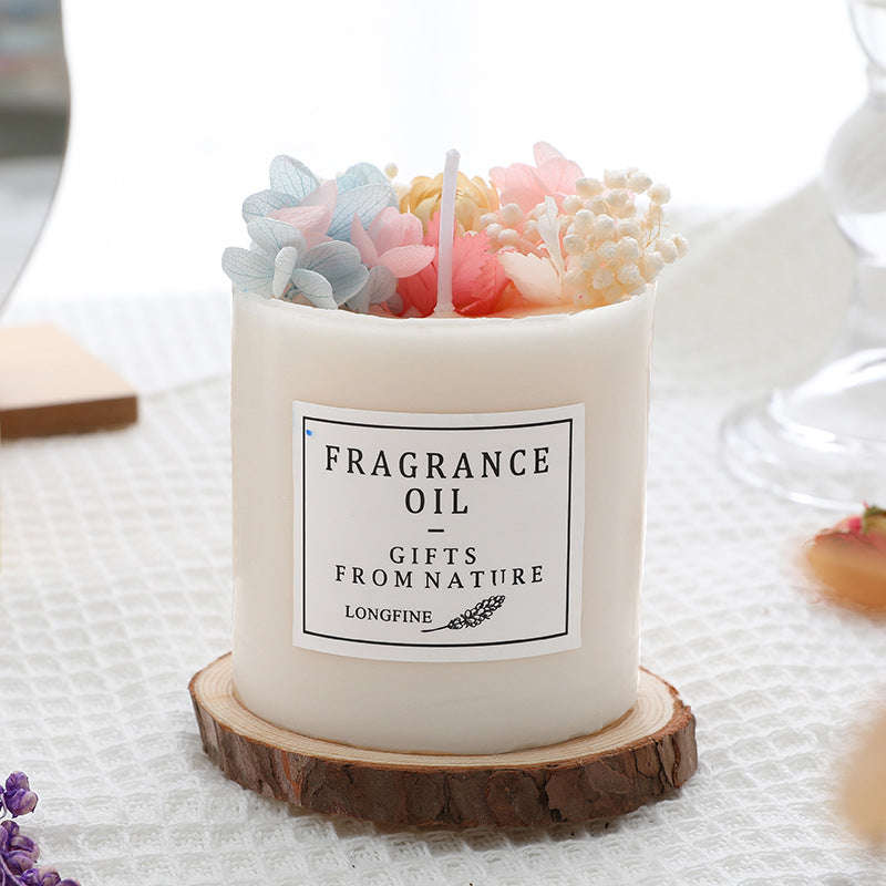 Dried Flowers Decor Romantic Candles Orazek UK Ltd