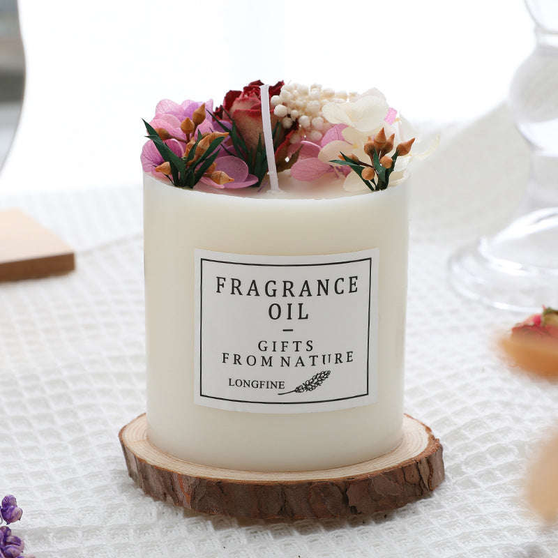 Dried Flowers Decor Romantic Candles Orazek UK Ltd