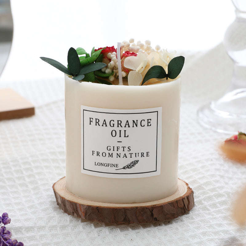 Dried Flowers Decor Romantic Candles Orazek UK Ltd