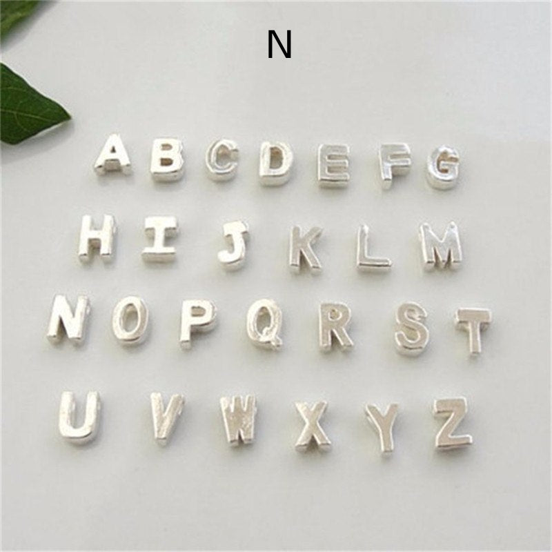 Gold Plated Peach Heart and Initials Letter Alphabate Statement Necklace for Woman