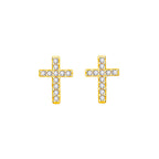 New Fashion Stainless Steel Cross Earrings Product Temperament All Match Birthday Anniversary Earrings Small Gift