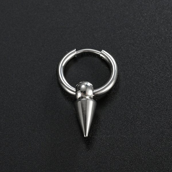 Stainless Steel Creative Hoop Earrings Women Triangular Earrings Fashion Jewelry Huggie Men