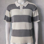 Mens Clothing Summer Fashion Lapel Sweater Short Sleeve Men Clothing Men Wears