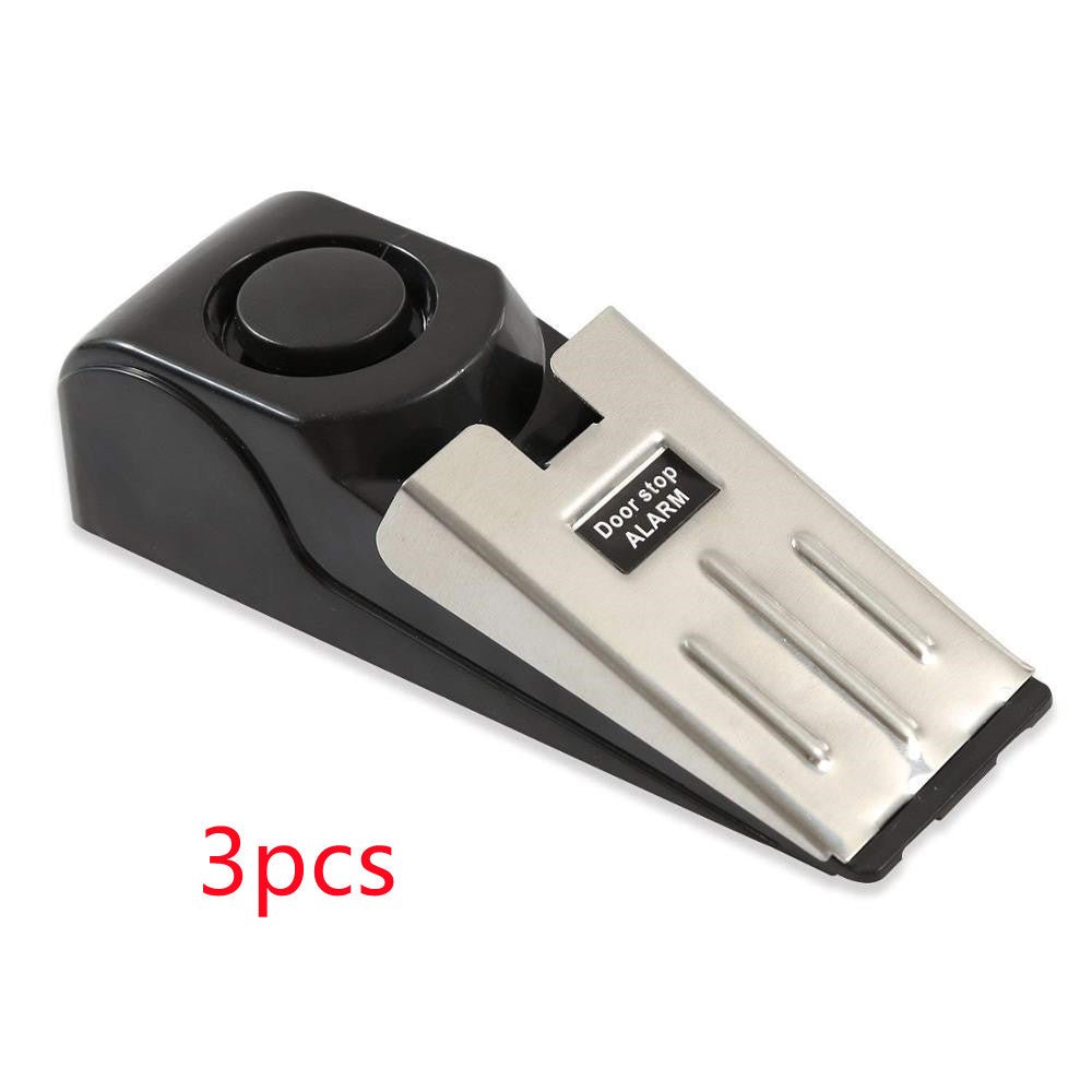 Electronic Burglar Alarm Intelligent Home Security Wedge Door Stop Alarm System Device Hotel Intruder Alert Detection | Orazek UK Ltd