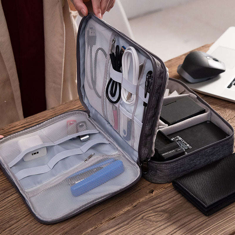 Electronics Organizer Travel Cable Organizer Bag Waterproof Portable Digital Storage Bag Electronic Accessories Case Cable Charger Organizer Case Multifunctional Waterproof Storage Bag | Orazek UK Ltd