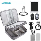 Electronics Organizer Travel Cable Organizer Bag Waterproof Portable Digital Storage Bag Electronic Accessories Case Cable Charger Organizer Case Multifunctional Waterproof Storage Bag | Orazek UK Ltd