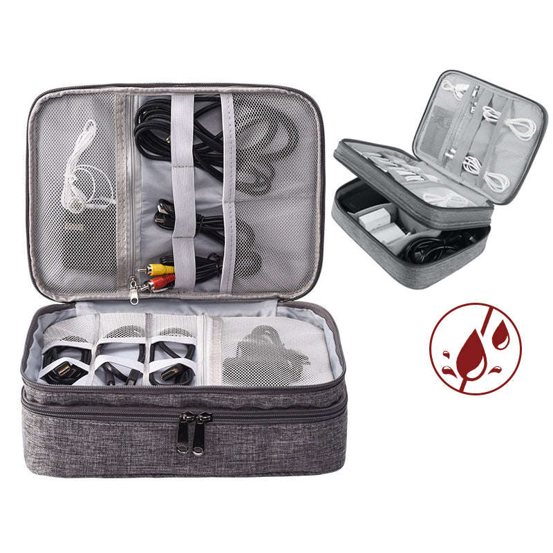 Electronics Organizer Travel Cable Organizer Bag Waterproof Portable Digital Storage Bag Electronic Accessories Case Cable Charger Organizer Case Multifunctional Waterproof Storage Bag | Orazek UK Ltd