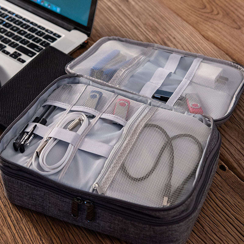Electronics Organizer Travel Cable Organizer Bag Waterproof Portable Digital Storage Bag Electronic Accessories Case Cable Charger Organizer Case Multifunctional Waterproof Storage Bag | Orazek UK Ltd
