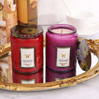 Embossed Glass Fragrance Handmade Gift Aromatherapy Soy Candles Orazek UK Ltd