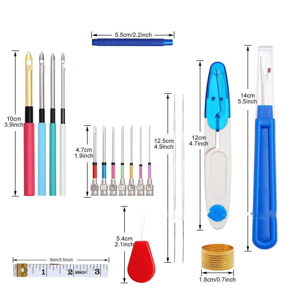 Embroidery needles with interchangeable heads | Orazek UK Ltd