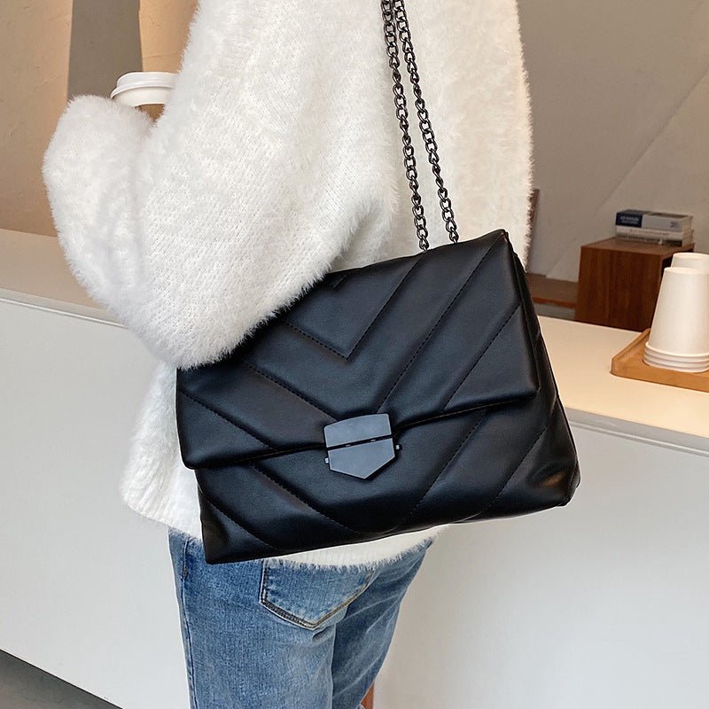 Embroidery Thread Small PU Leather Crossbody Bags for Women Trend Hand Bag Women's Branded Trending Shoulder Handbags | Orazek UK Ltd