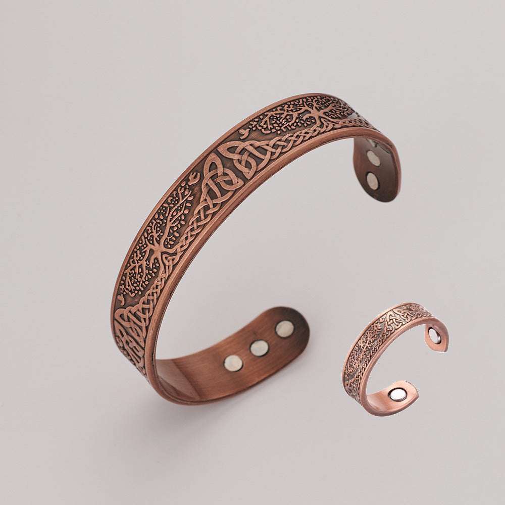 Energy Magnet Bracelet And Ring Set Retro Style Jewelry For Couples Men And Women | Orazek UK Ltd