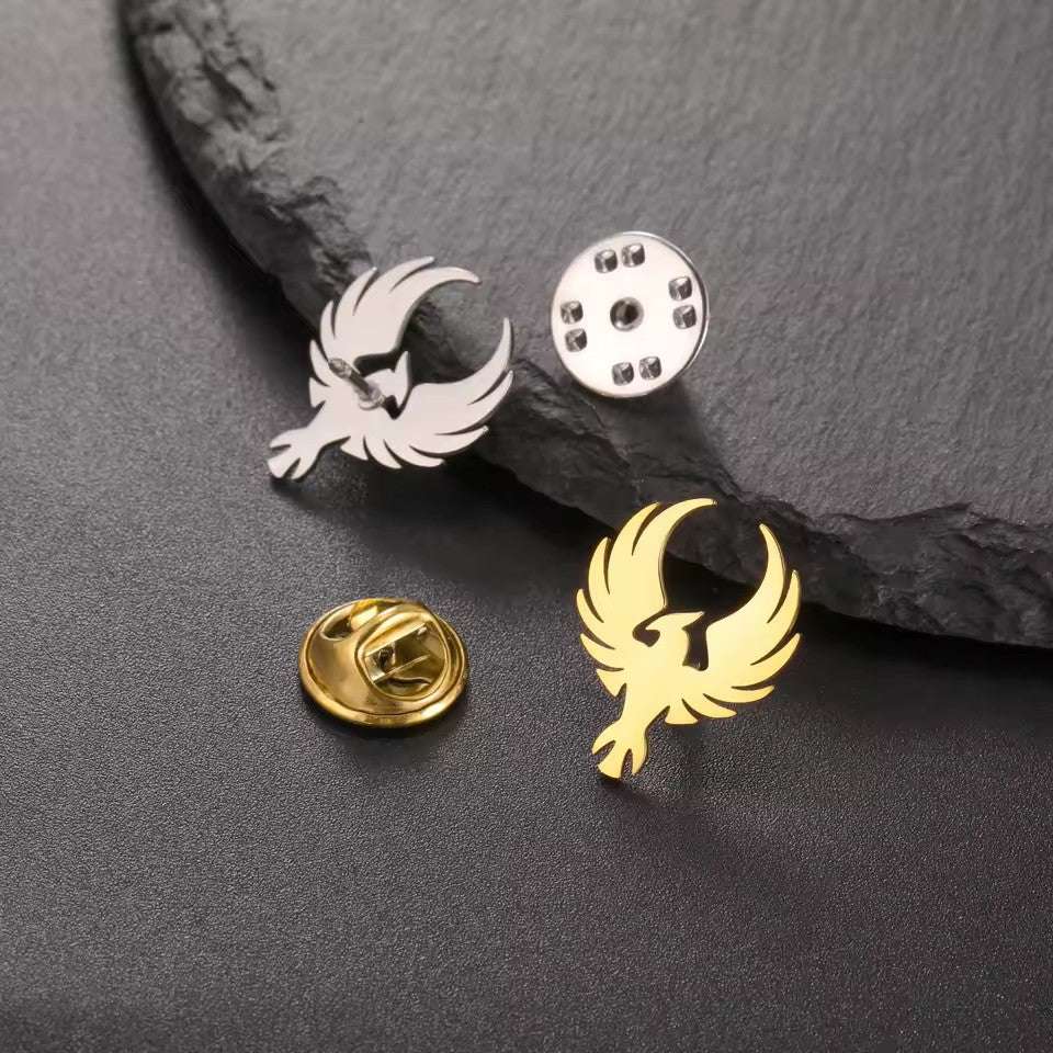 European And American Advanced Retro Light Luxury Fashion Trend Souvenir Stainless Steel Animal Suit Pattern Shape Brooch Orazek UK Ltd