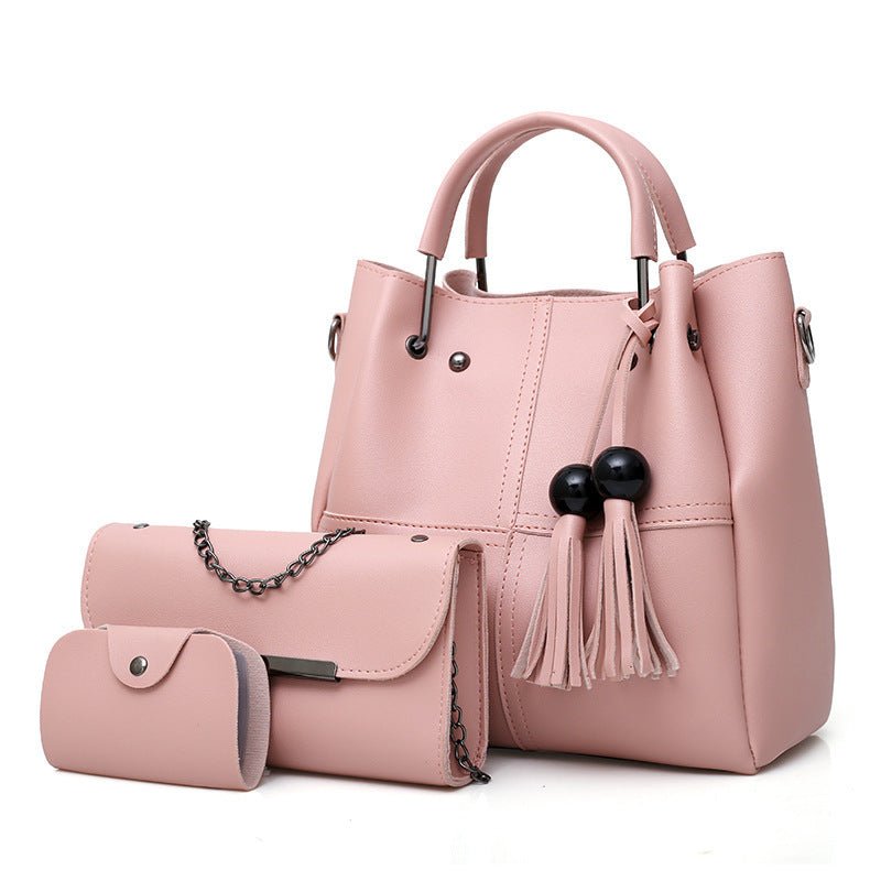 European and American fashion single shoulder Messenger bag ladies three-piece tassels mother bag | Orazek UK Ltd