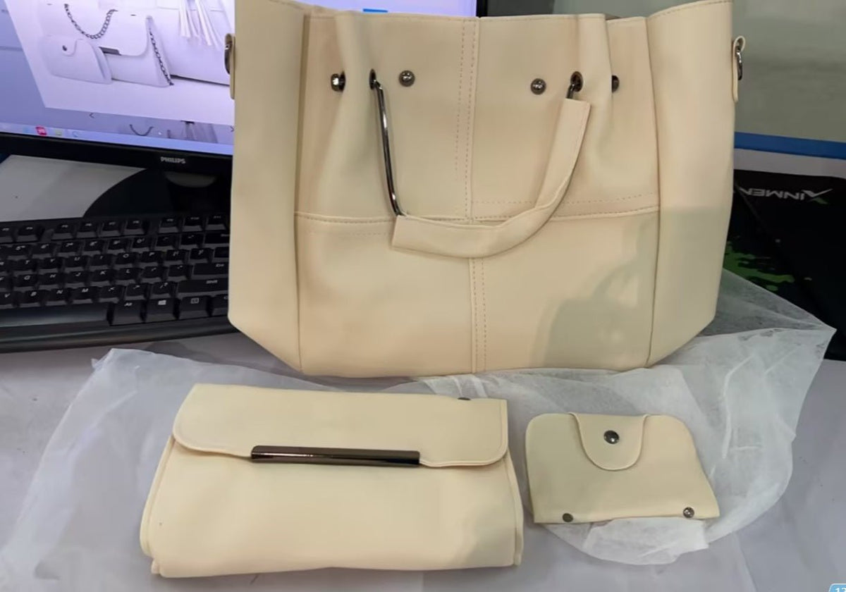 European and American fashion single shoulder Messenger bag ladies three-piece tassels mother bag | Orazek UK Ltd