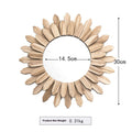 European-style Solid Wood Handmade Finish Hanging Mirror Homestay Hotel Entrance Decoration Hanging | Orazek UK Ltd
