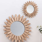 European-style Solid Wood Handmade Finish Hanging Mirror Homestay Hotel Entrance Decoration Hanging | Orazek UK Ltd