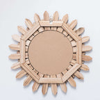 European-style Solid Wood Handmade Finish Hanging Mirror Homestay Hotel Entrance Decoration Hanging | Orazek UK Ltd