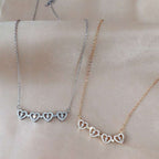 Explosive Detachable Cubic Zircon Heart Shape Four-leaf Clover Necklace Pendant For Women | Orazek UK Ltd