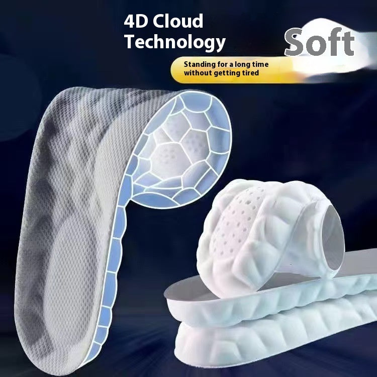 Insole Sports Shock Absorption Arch Support High Elastic Running Military Training