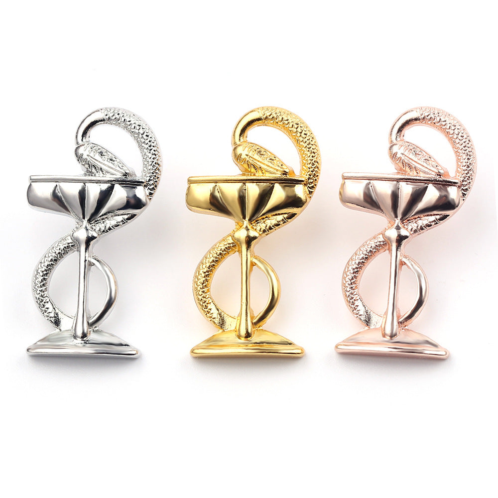 Snake Wine Glass Brooch Wild Temperament Brooch