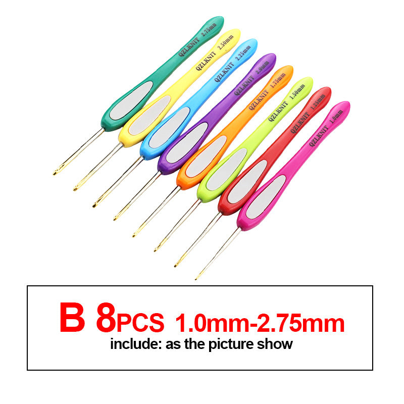 Knitting Tools Sweater Needles Colorful Plastic Handles