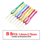Knitting Tools Sweater Needles Colorful Plastic Handles