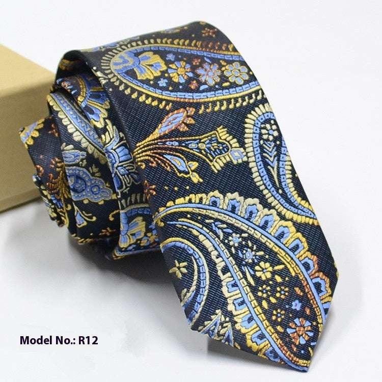 Fashion Exquisite Jacquard Tie Wedding Groom | Orazek UK Ltd