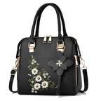 Fashion Flowers Embroidered Handbag Women Shoulder Messenger Bags | Orazek UK Ltd