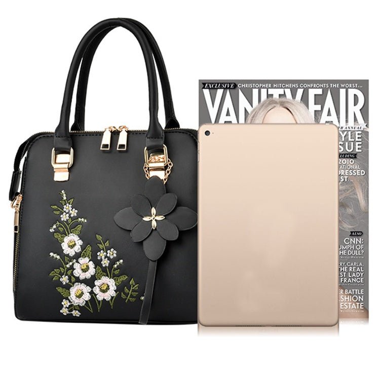 Fashion Flowers Embroidered Handbag Women Shoulder Messenger Bags | Orazek UK Ltd