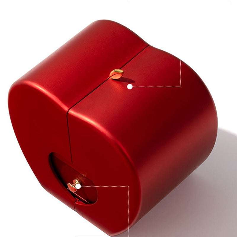 Fashion Jewelry Box Red Apple Christmas Gift Necklace Eternal Rose For Girl Mother's Day Valentine's Day Gifts With Artificial Flower Rose Flower Jewelry Box | Orazek UK Ltd
